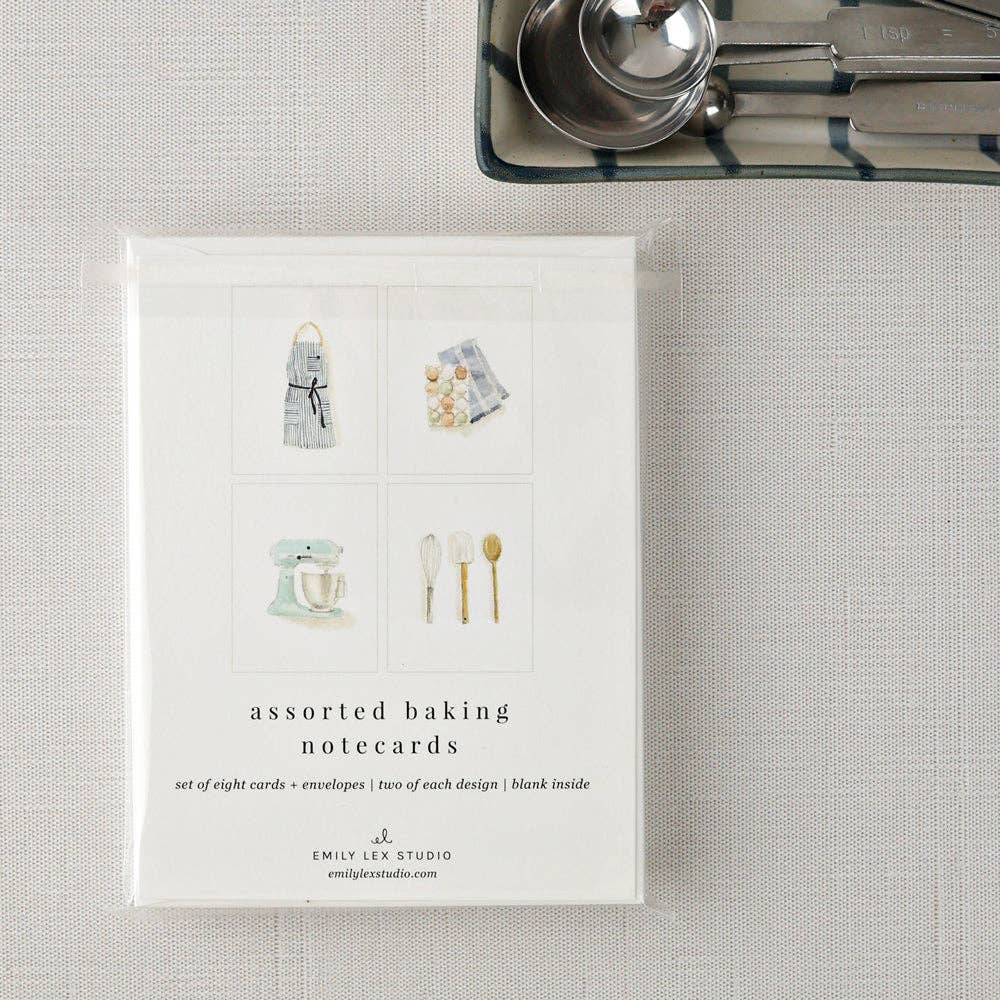 Baking assorted notecard set