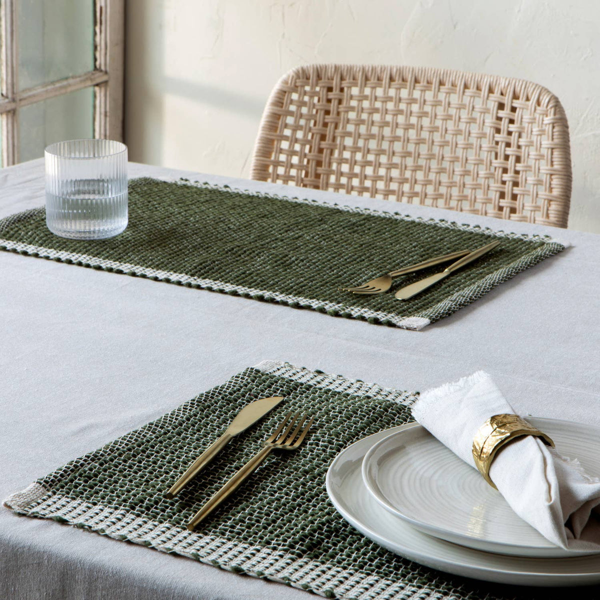 Lattice Olive Branch Placemat
