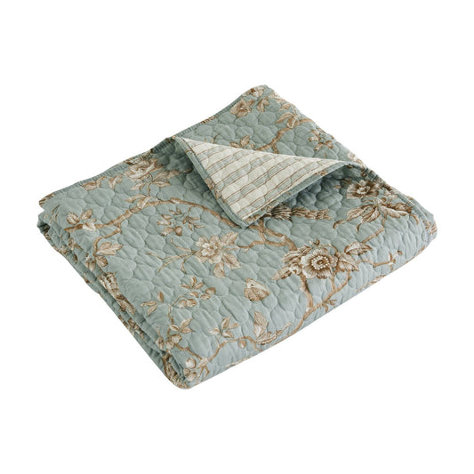 Lyon Teal Throw Blanket