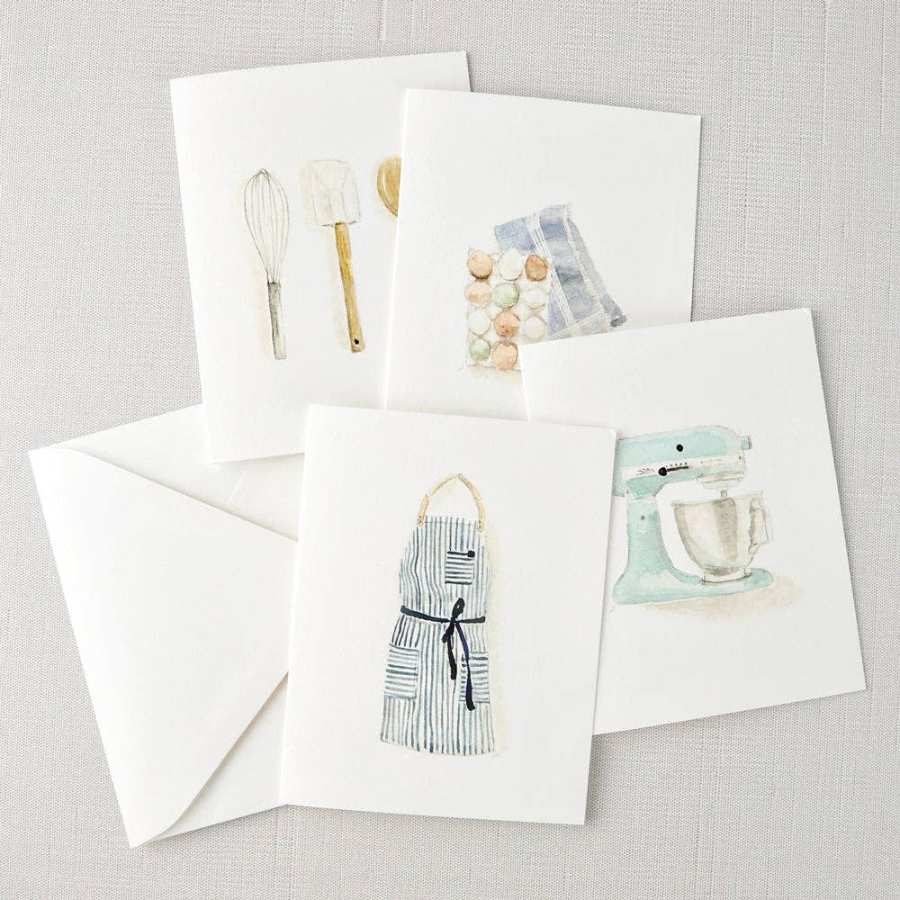 Baking assorted notecard set