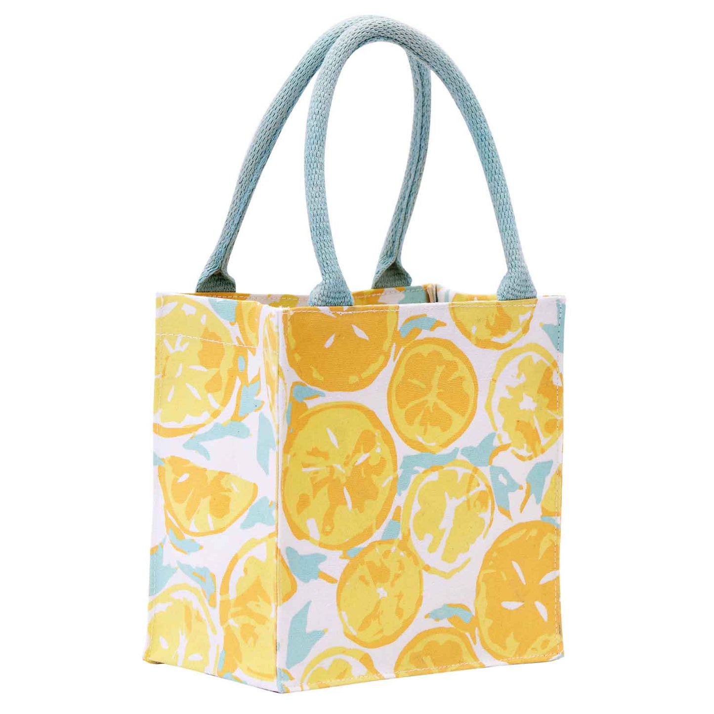 Lemon Slices Itsy Bitsy Reusable Gift Bag Tote