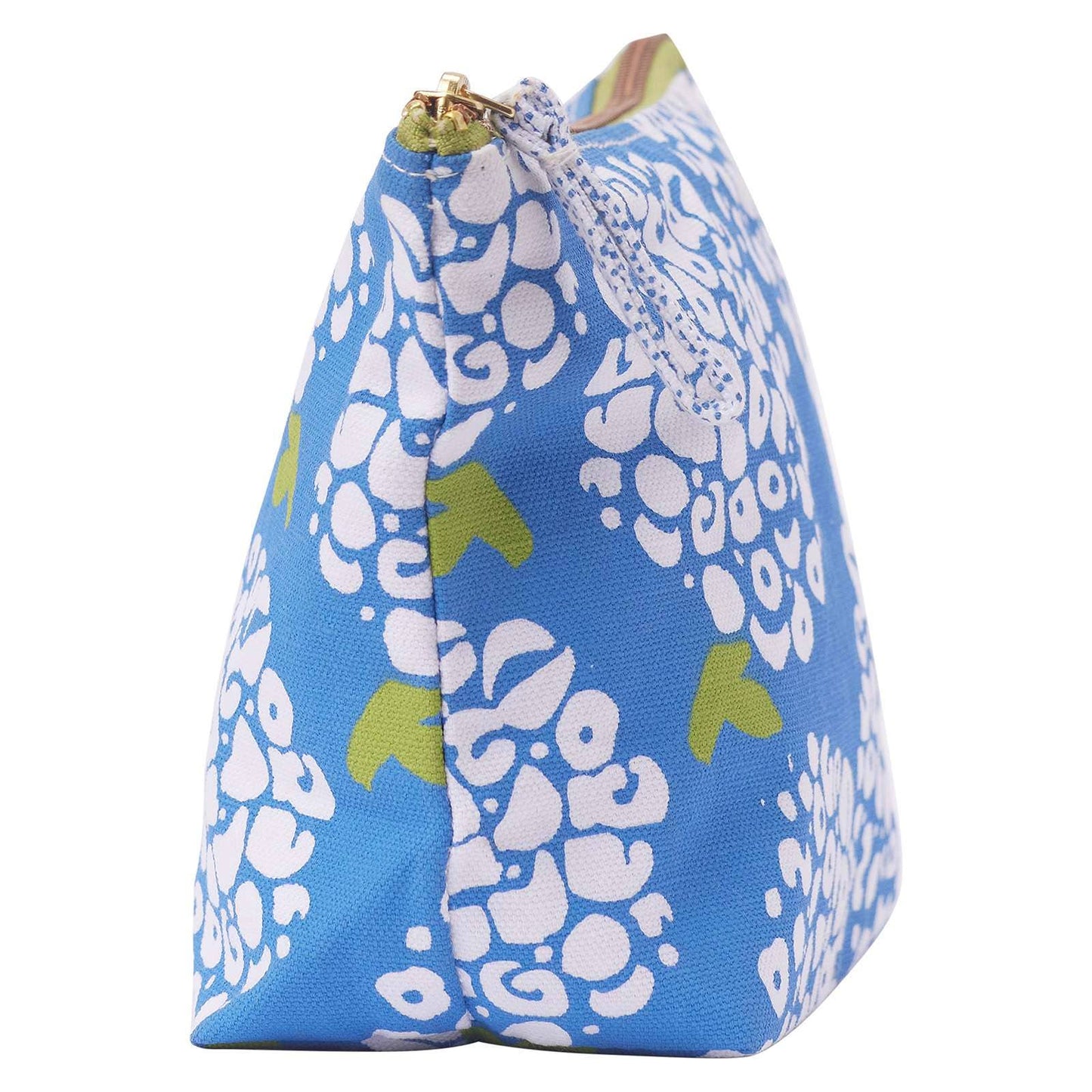 Hydrangea Blue Medium Canvas Pouch