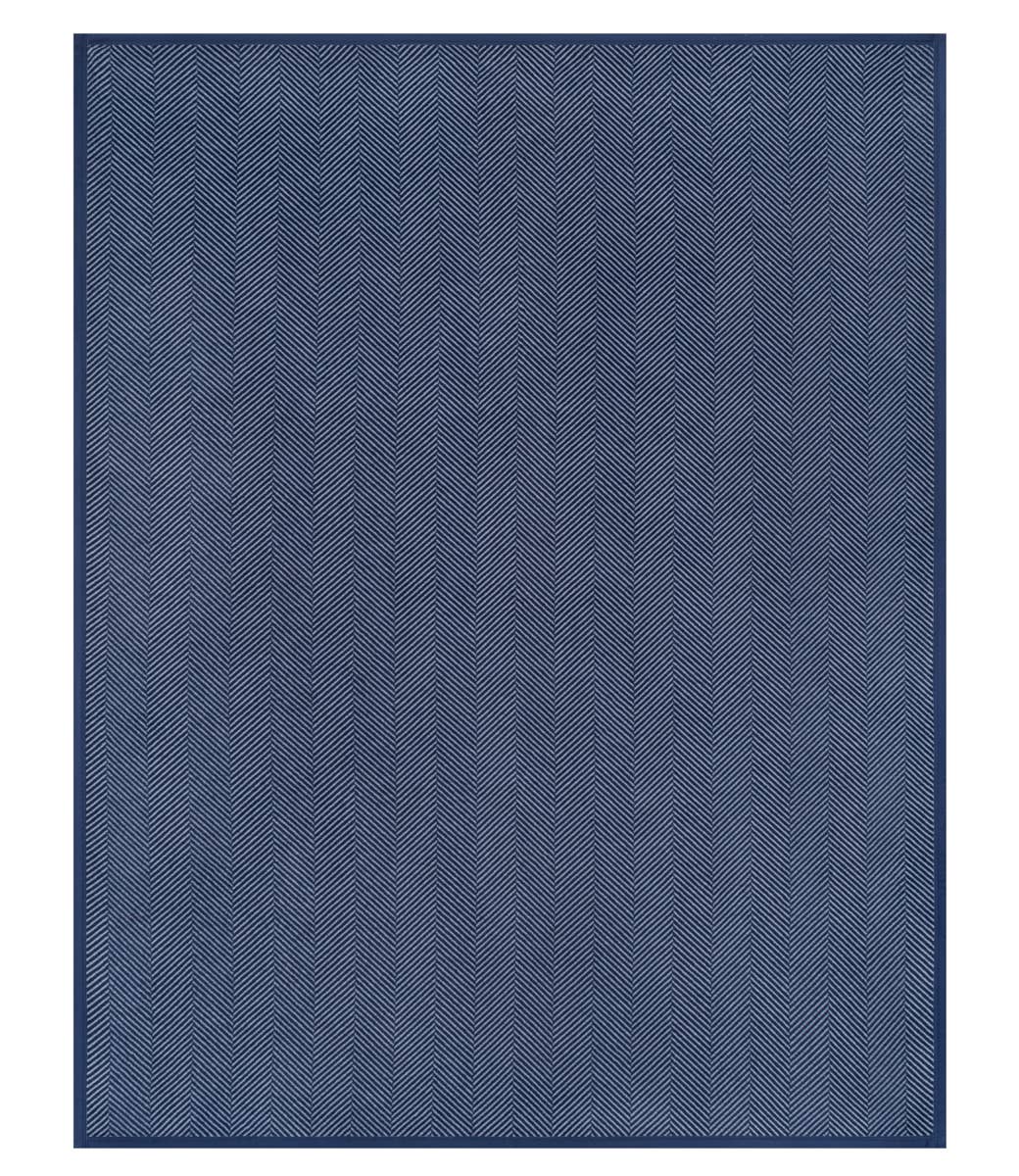 ChappyWrap Harborview Herringbone Navy Blanket