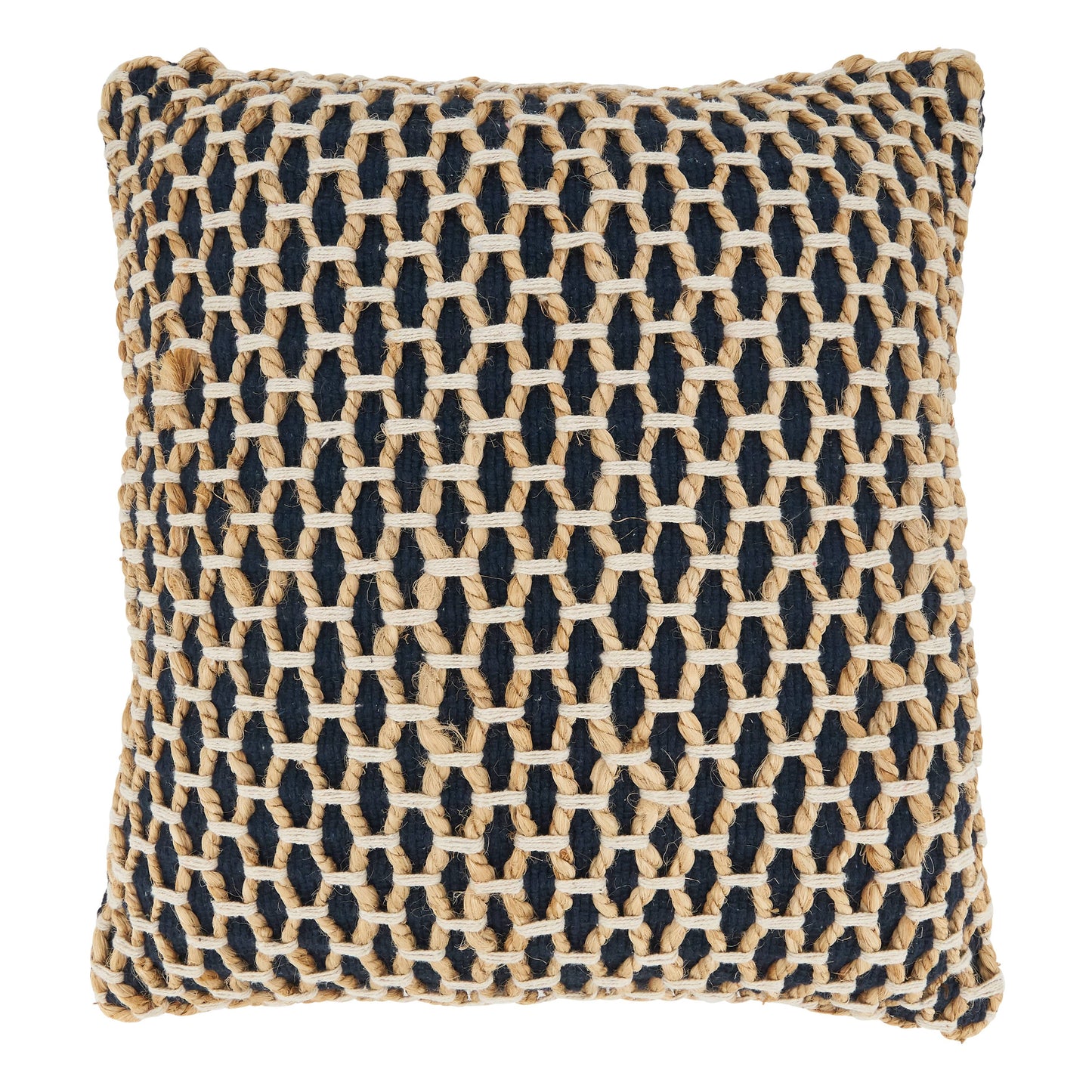 Rope Throw Pillow 18" (Navy)
