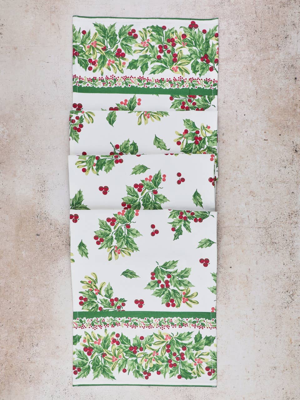 April Cornell Snowberry Table Runner 13" x 72"