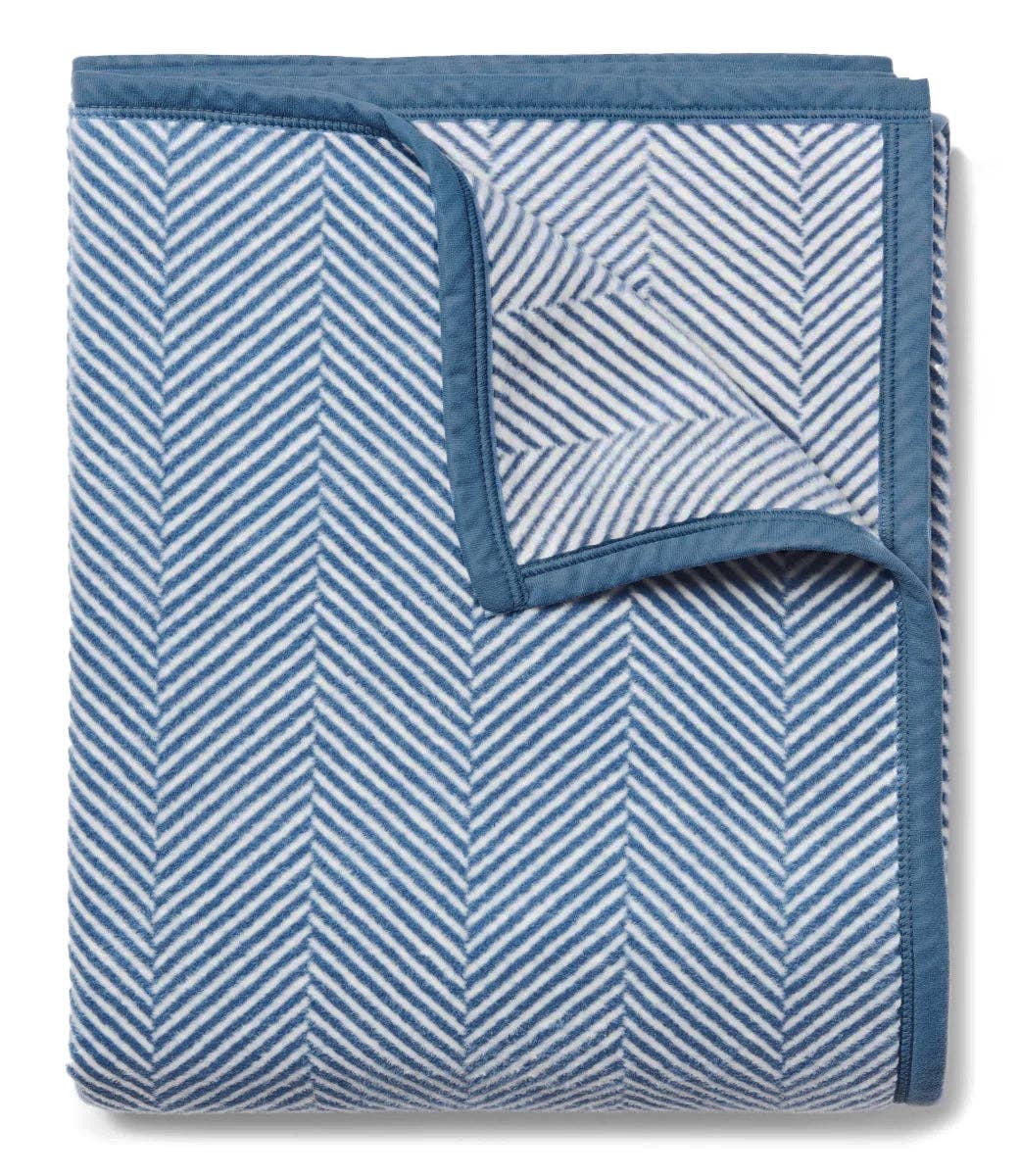ChappyWrap Harborview Herringbone Cornflower Blanket