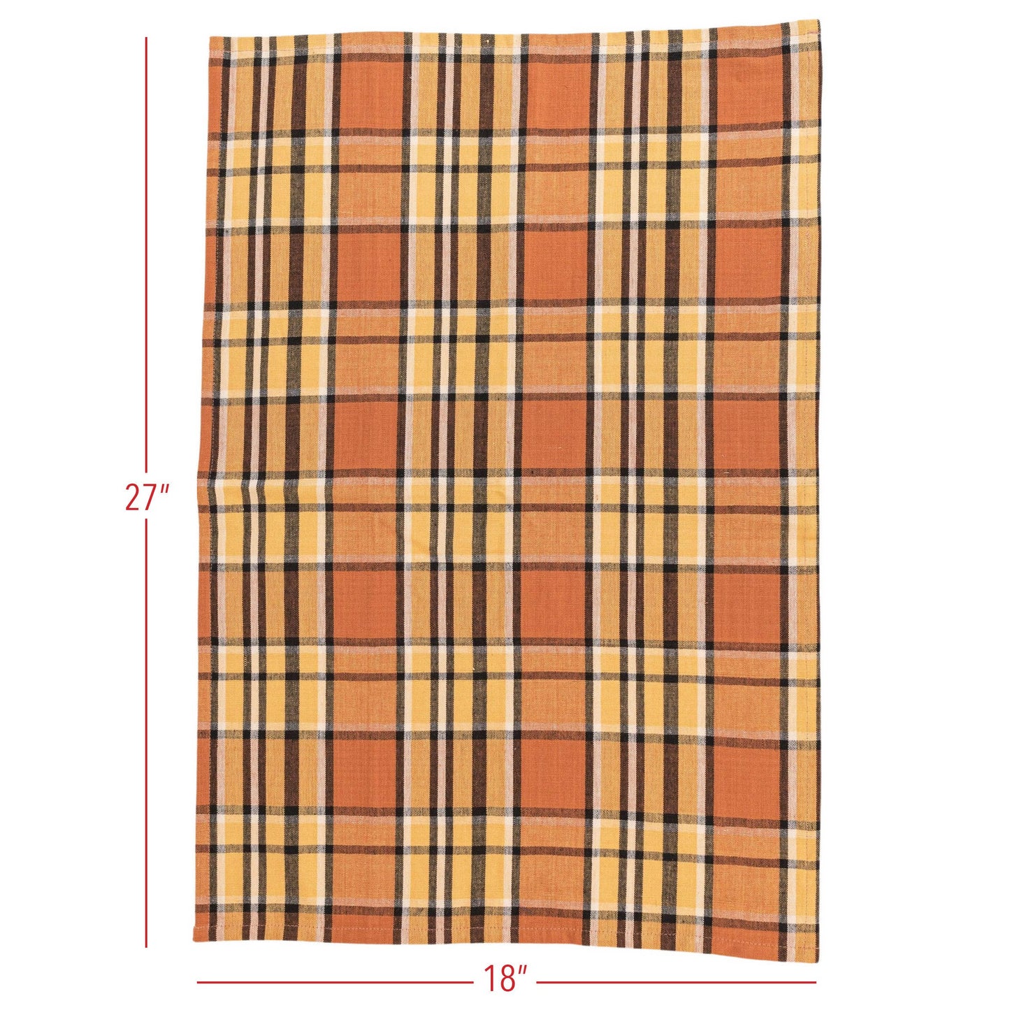 Cabincore Plaid Bagged Towels Green (set of 3)