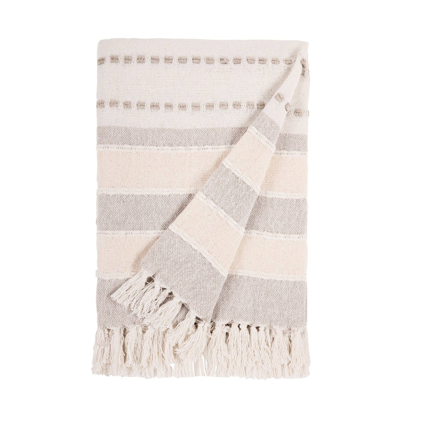 RedEarth Classic Beige Throw Blanket (50x60)