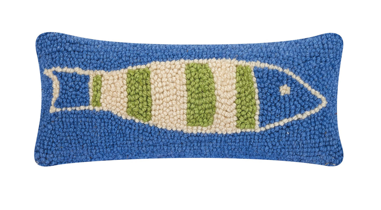Fish Hook Pillow 12" x 5"