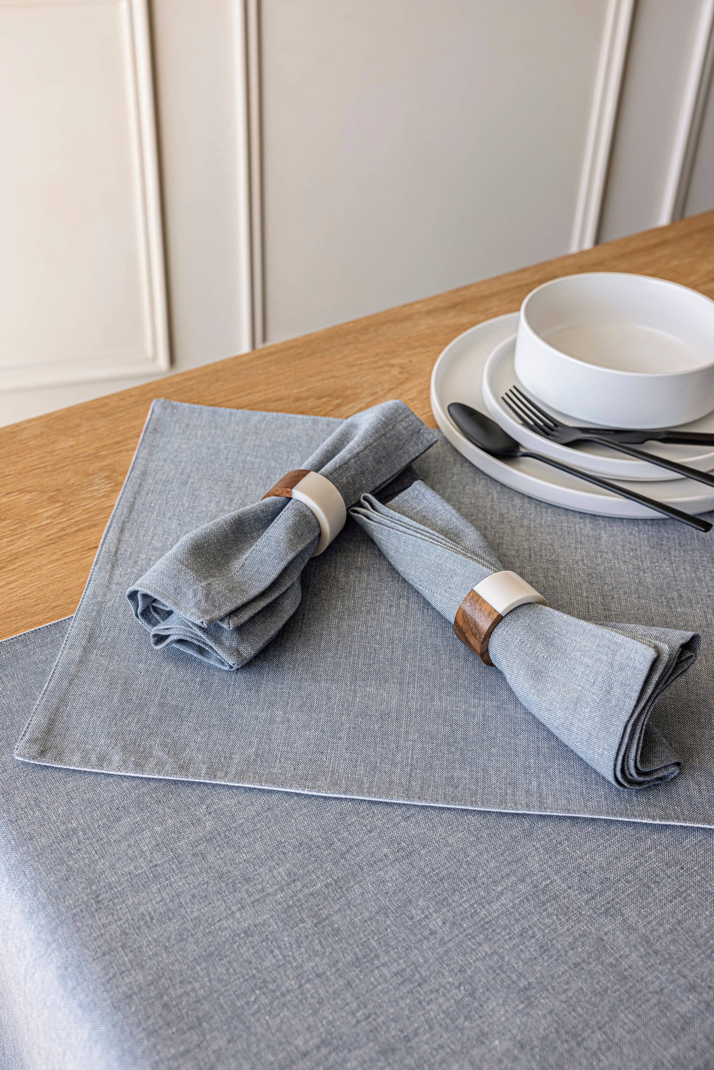 Woven Chambray Cotton Cloth Napkin (set of 4)