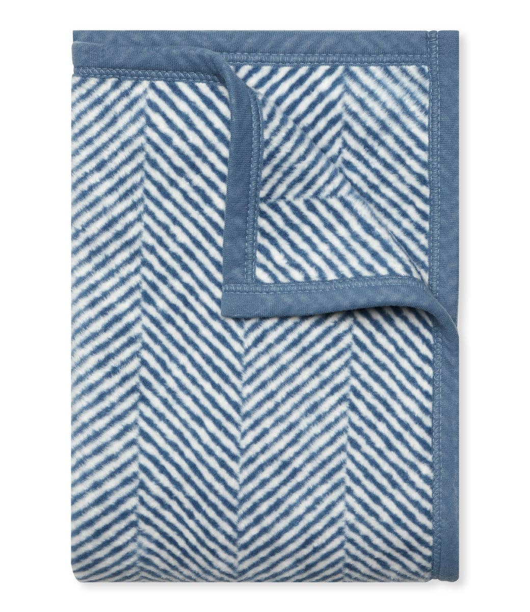 ChappyWrap Harborview Herringbone Cornflower Blanket