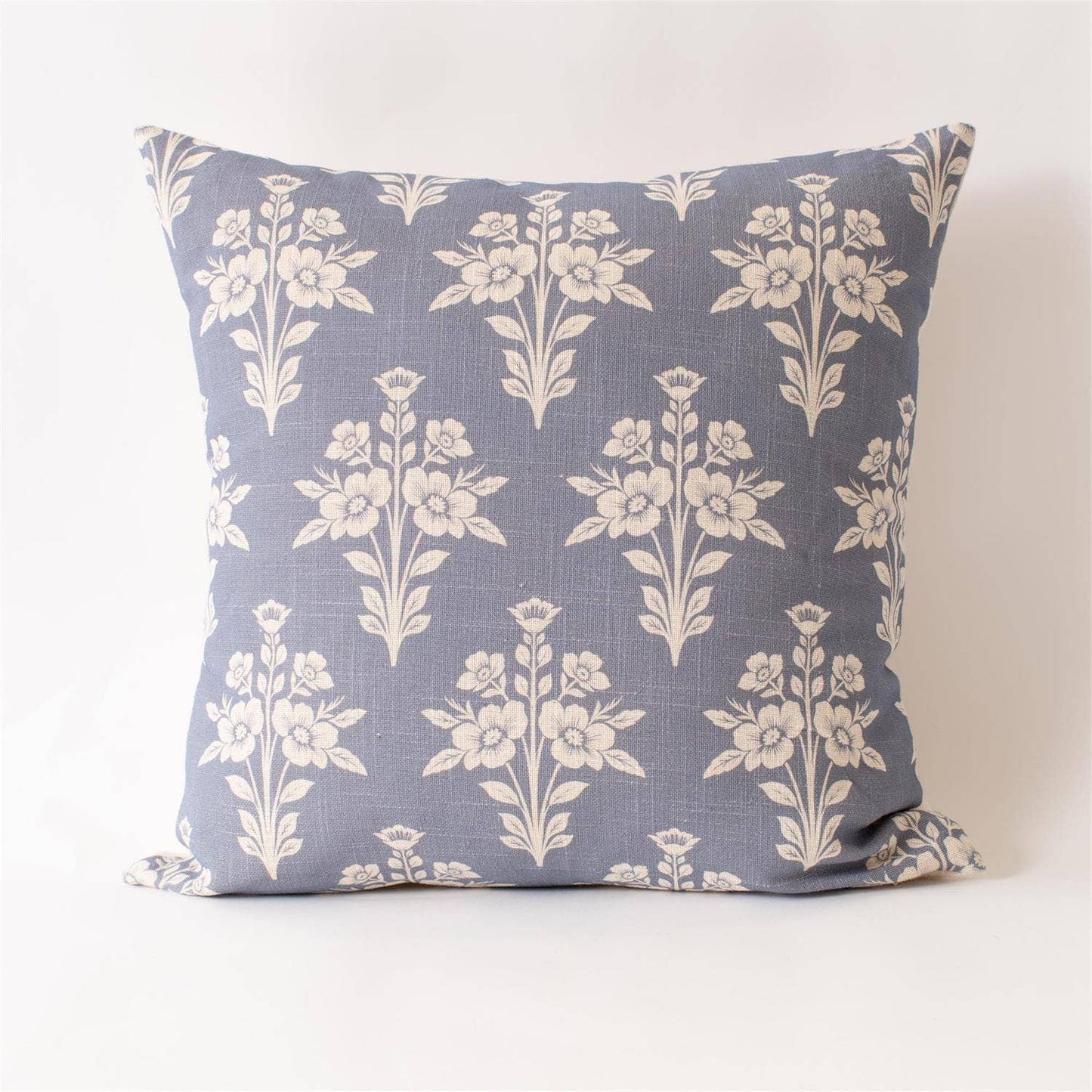 French Blue Medallion Pillow 20x20