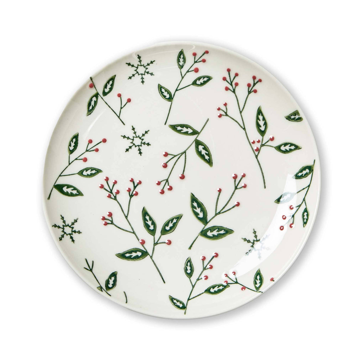 Tis The Season Appetizer Plate Multi Stoneware Christmas