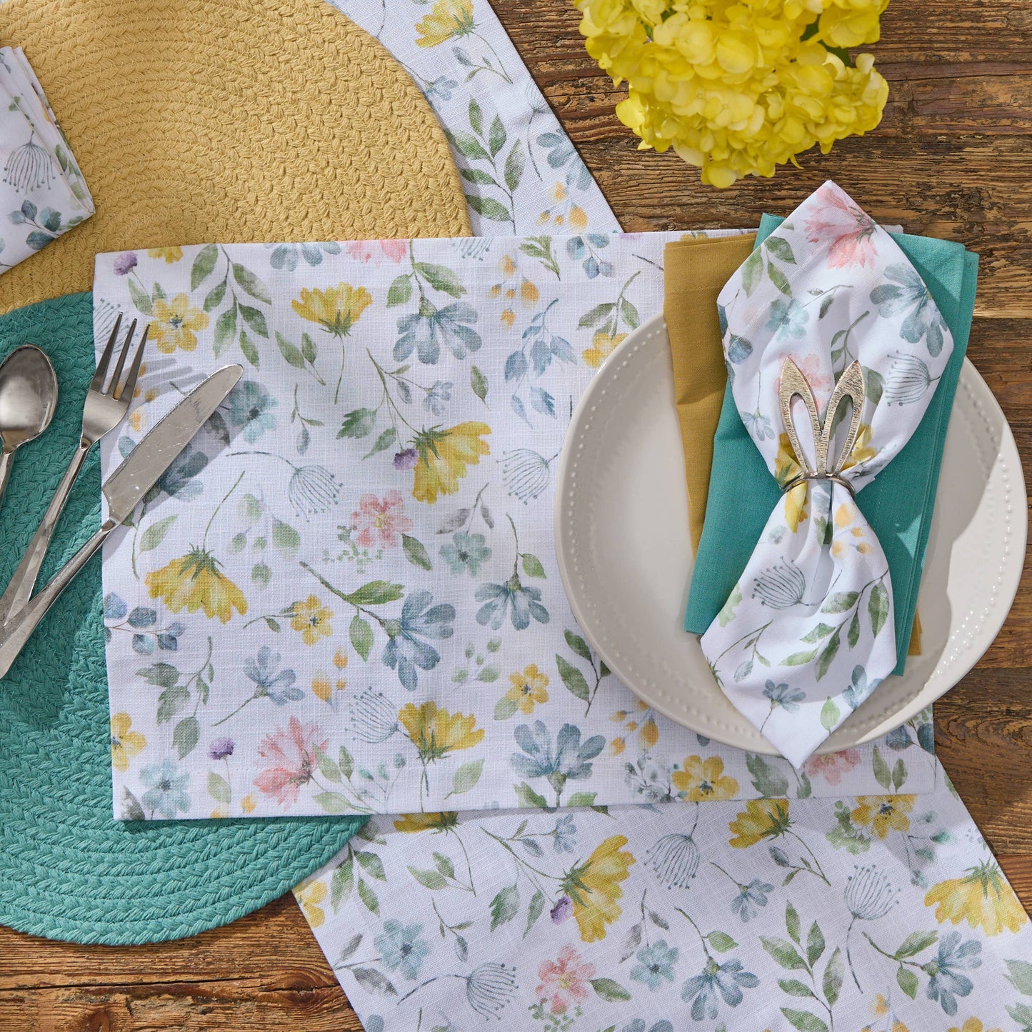 Spring Flowers Placemat 13" X 19"