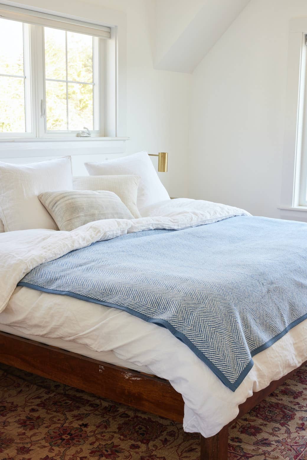 ChappyWrap Harborview Herringbone Cornflower Blanket