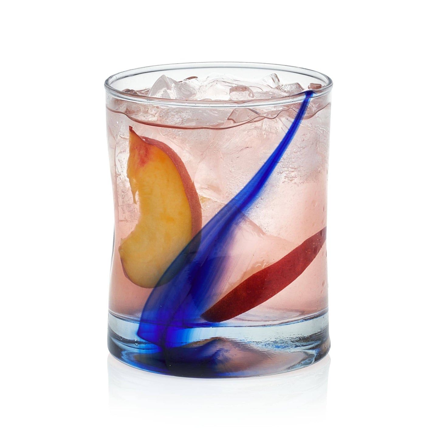 Libbey Blue Ribbon Impressions Large Rocks Glasses, 12.5 ounce