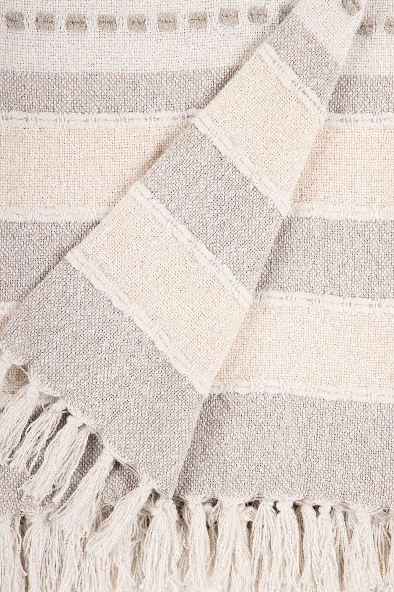RedEarth Classic Beige Throw Blanket (50x60)
