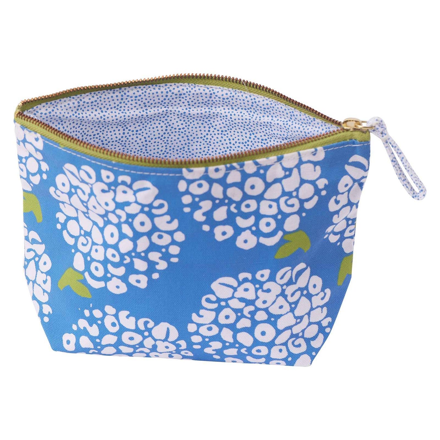 Hydrangea Blue Medium Canvas Pouch