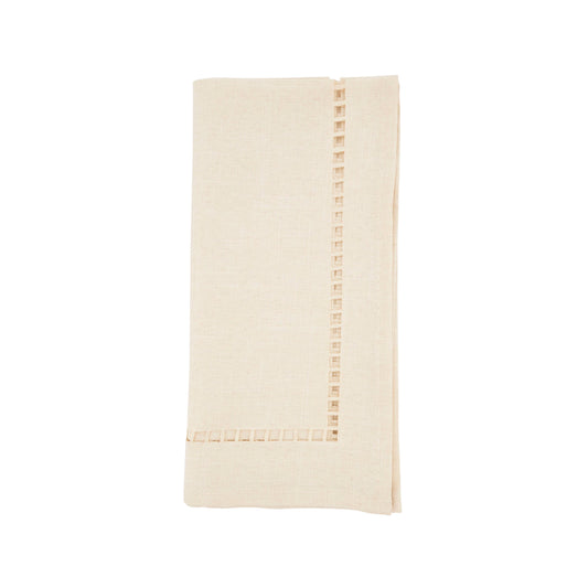 Laser-Cut Hemstitch Napkin - Ivory