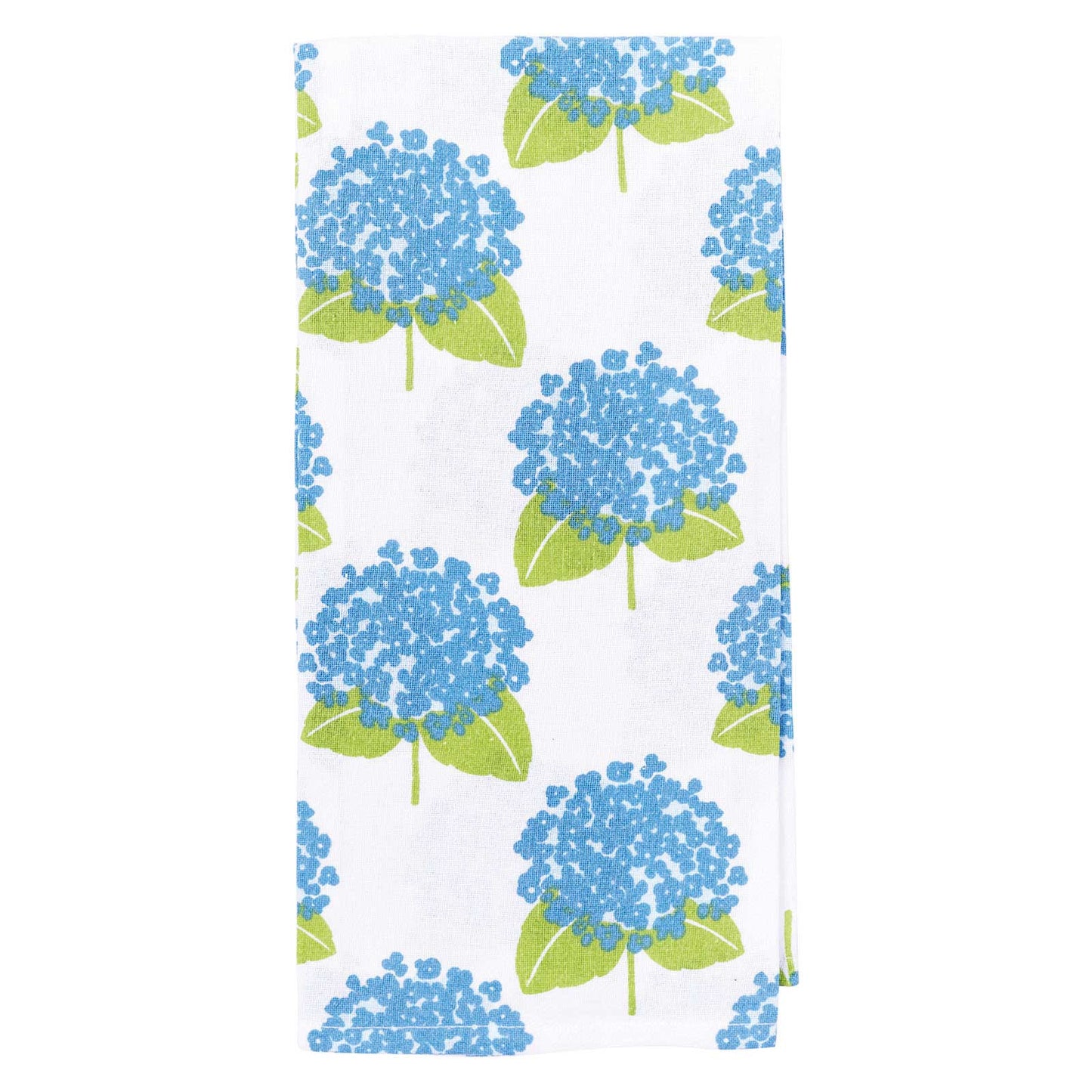 Hydrangea Cotton Kitchen Towels, Set of 3