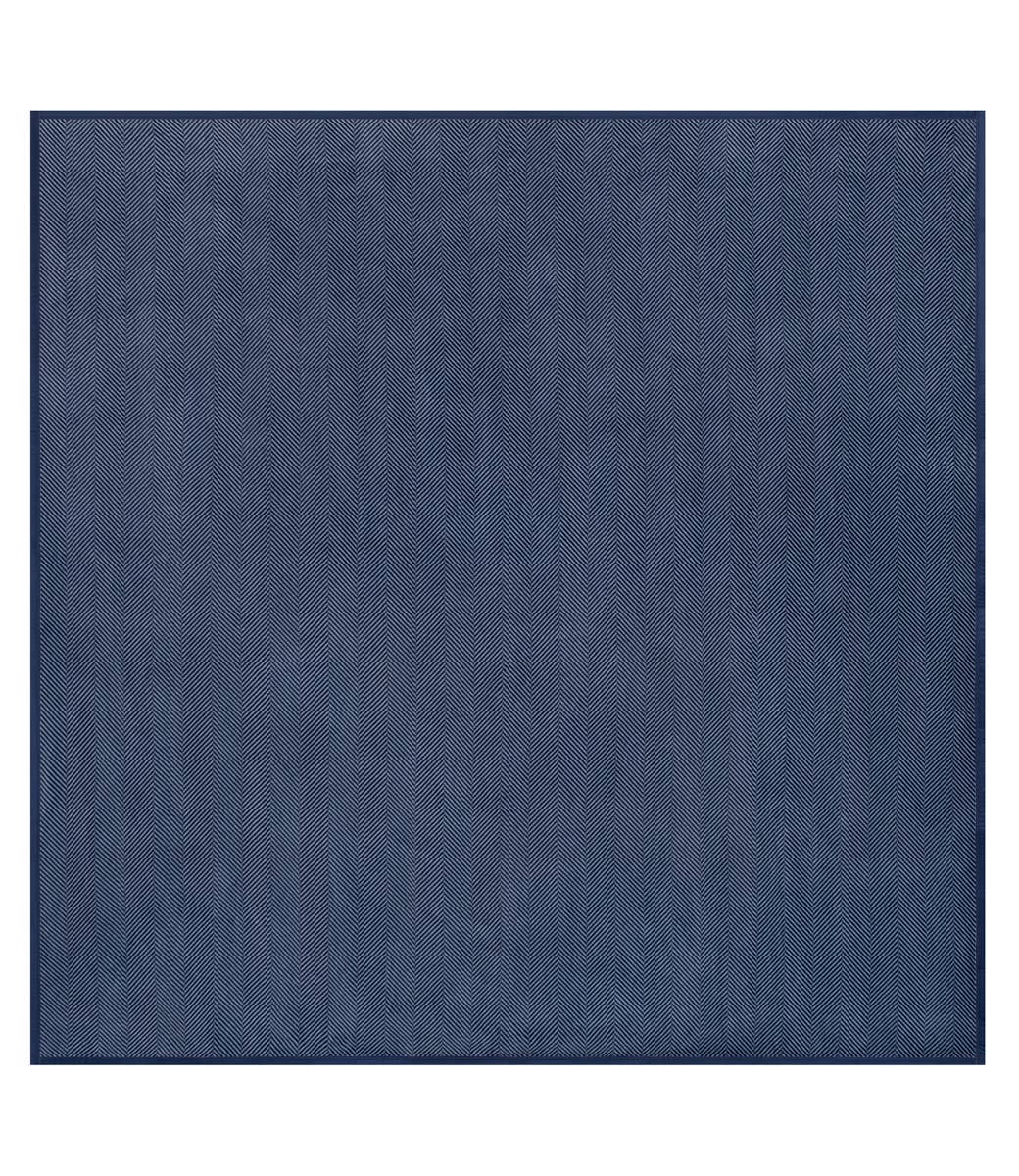 ChappyWrap Harborview Herringbone Navy Blanket