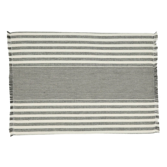 Black and White Stripe Placemat