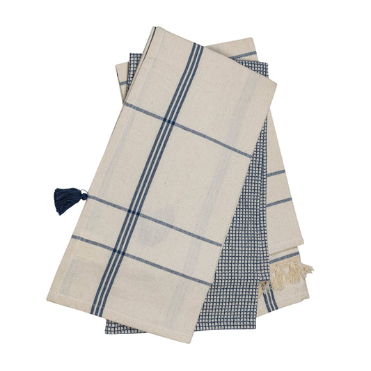 Arthur Tea Towels Navy (Set of Three)