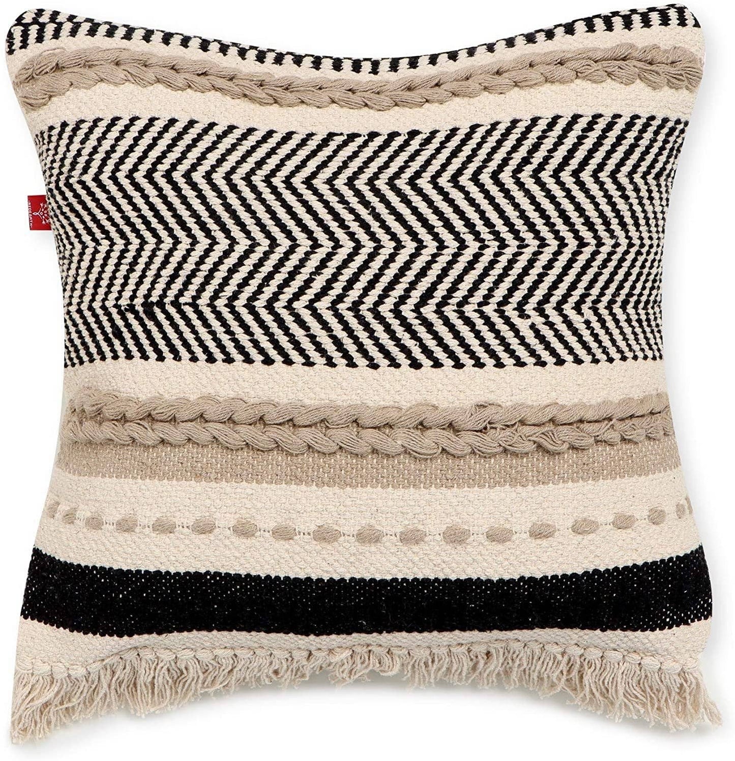 RedEarth Textured Throw Pillow Cover (18x18)