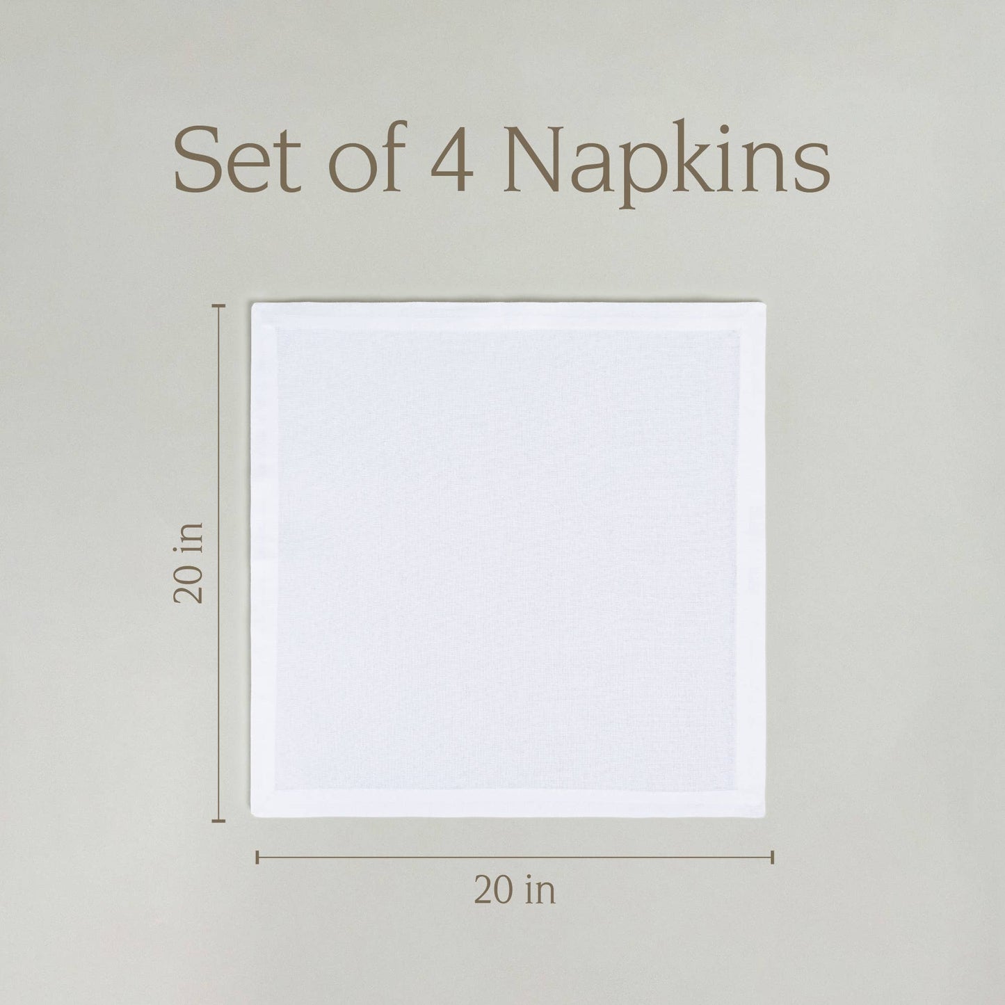 Woven Chambray Cotton Cloth Napkin (set of 4)
