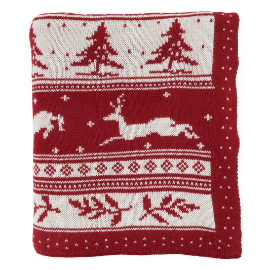 Christmas Knitted Throw