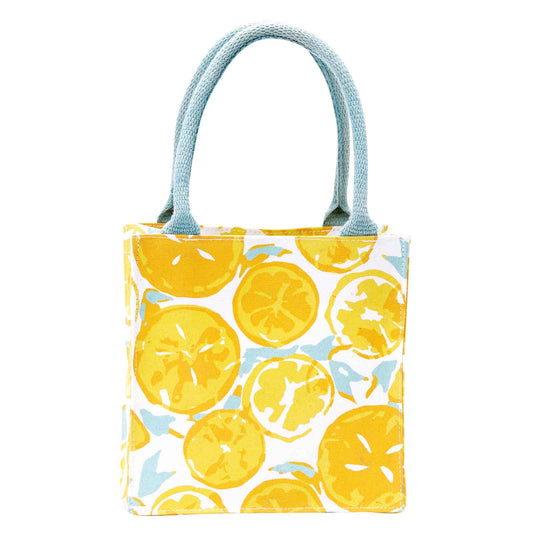 Lemon Slices Itsy Bitsy Reusable Gift Bag Tote