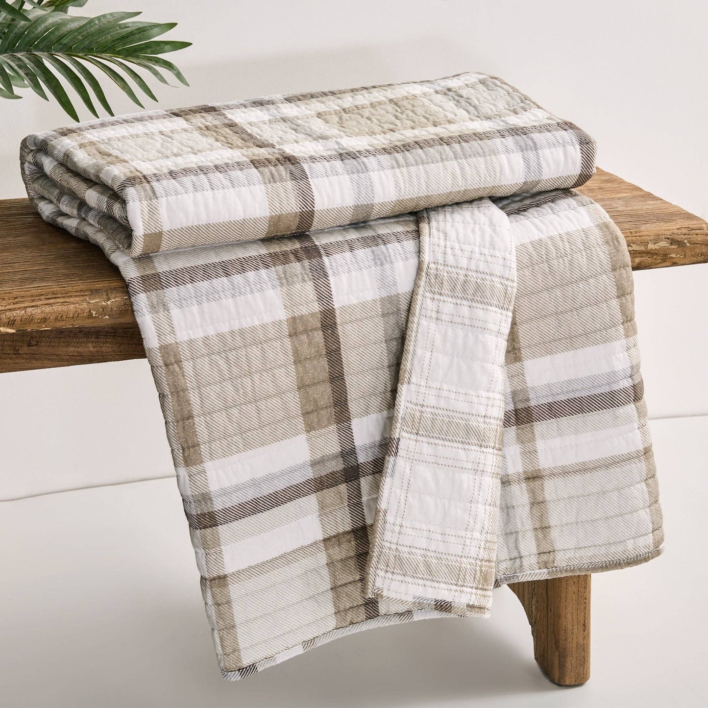 Spencer Plaid Quilted Throw