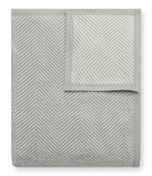 Chappy Wrap Harborview Herringbone Light Grey Blanket