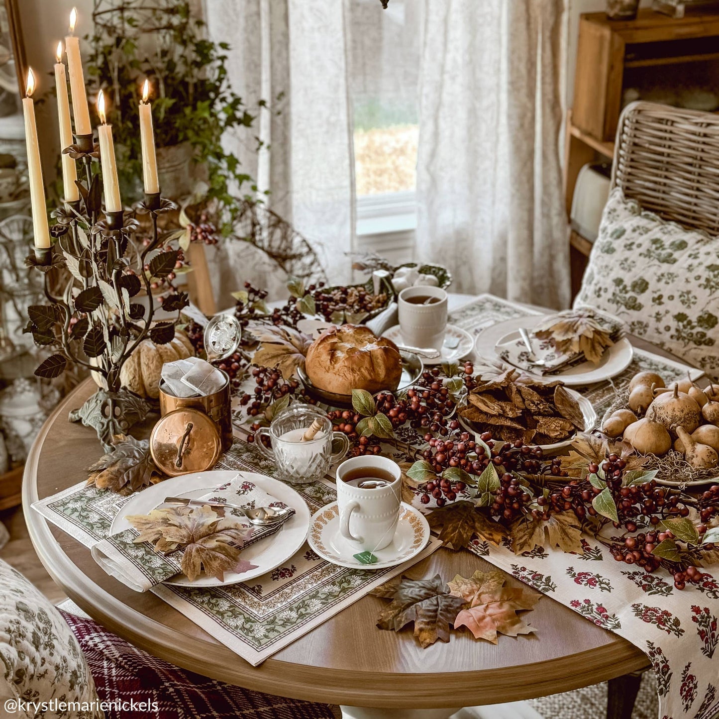 Nomad Harvest Block Print Napkins 17x17