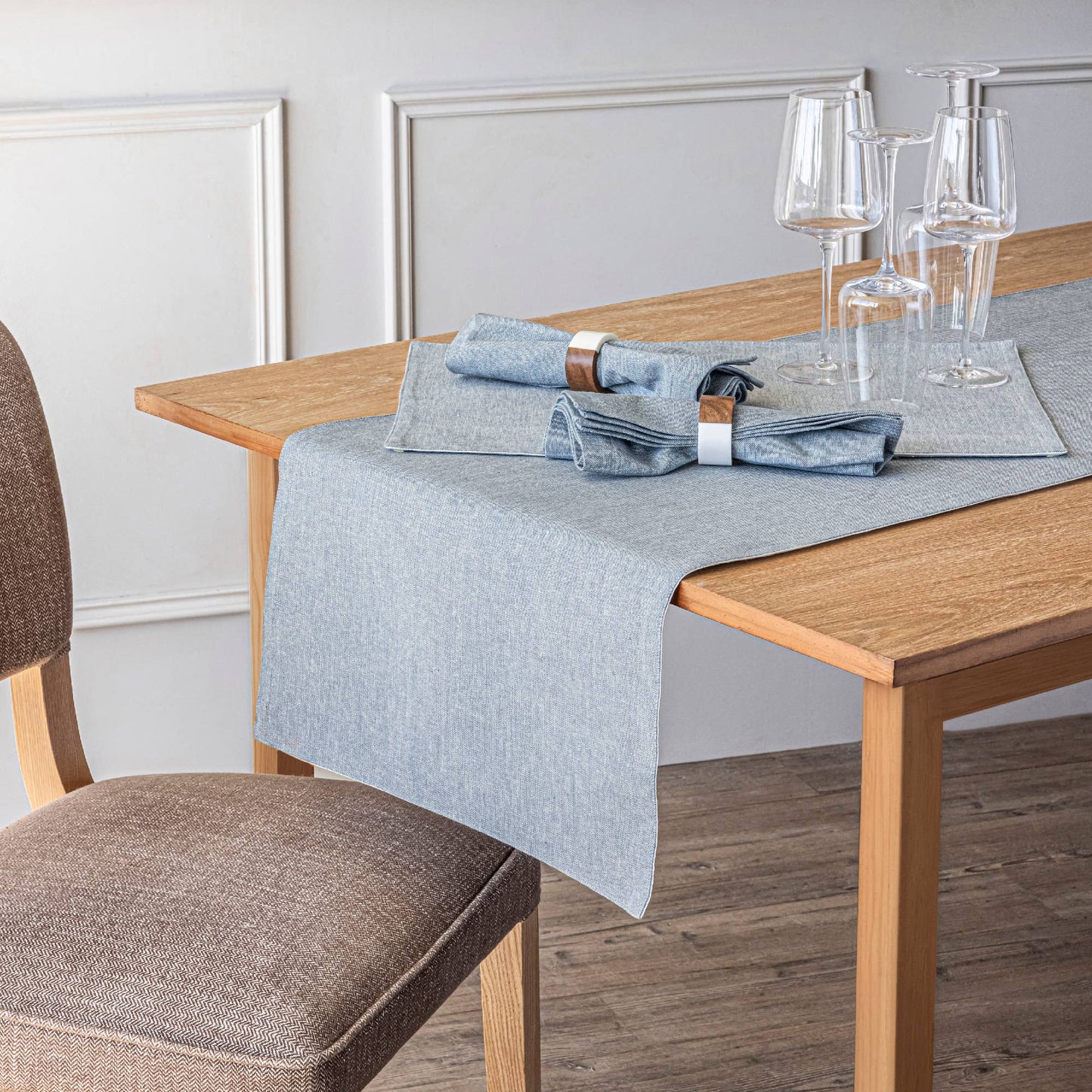 Woven Chambray Cotton Cloth Napkin (set of 4)