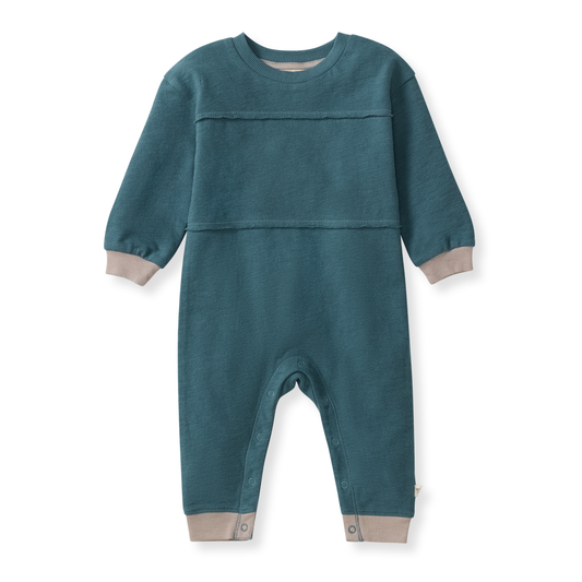 Burt's Bees Baby Textured Knit Baby Boy Jumpsuit