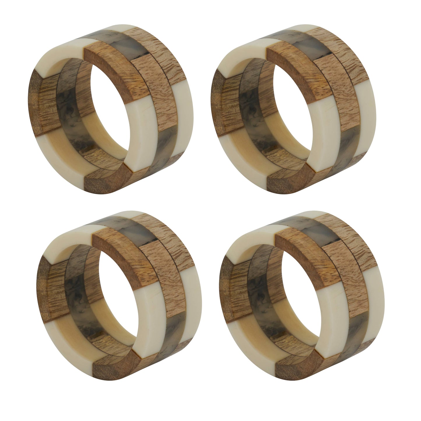 Wood Segments Napkin Ring