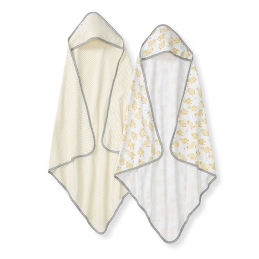 Burt's Bees Baby Little Ducks Organic Cotton Hooded Towels (2 Pack)