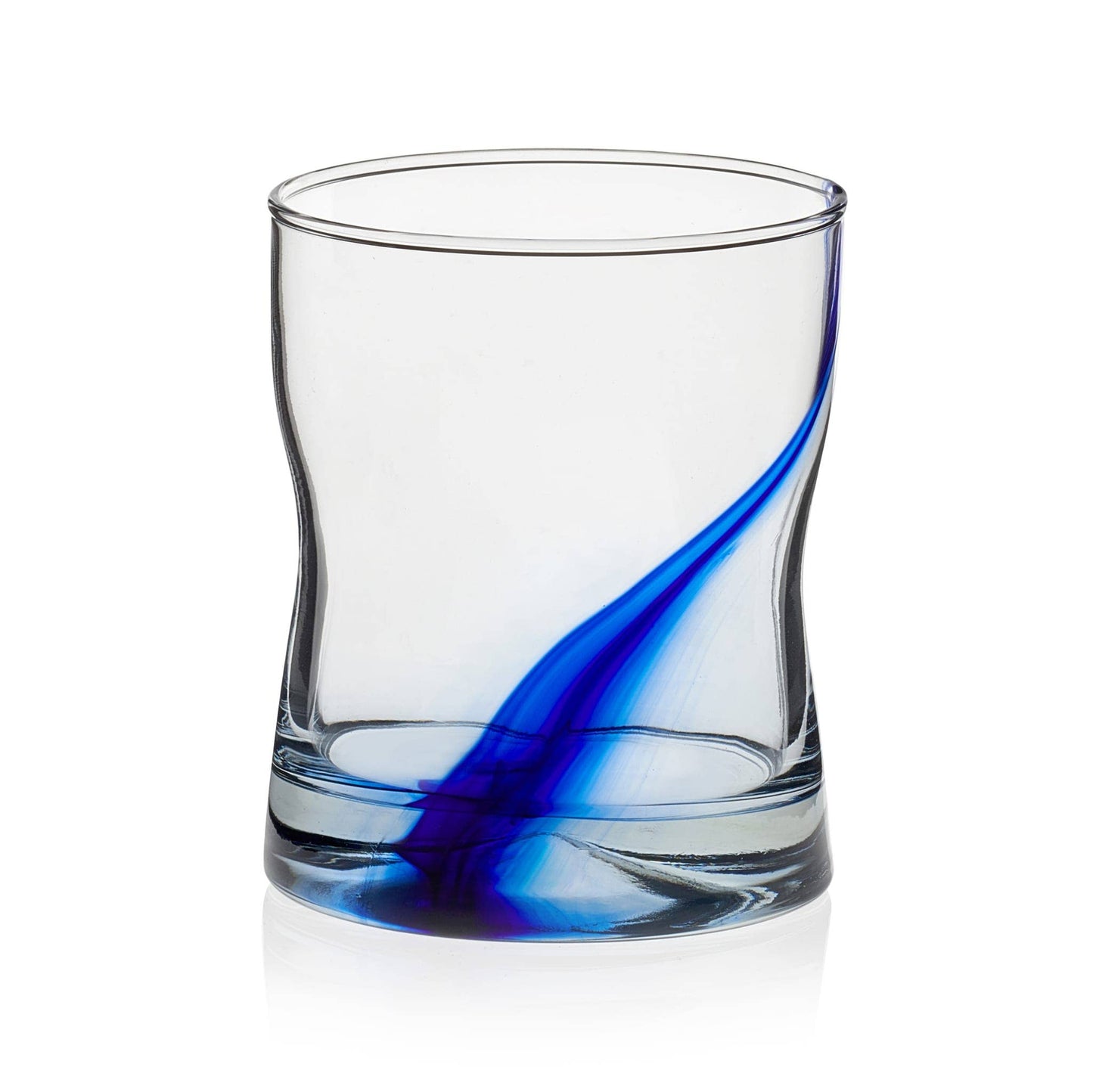Libbey Blue Ribbon Impressions Large Rocks Glasses, 12.5 ounce
