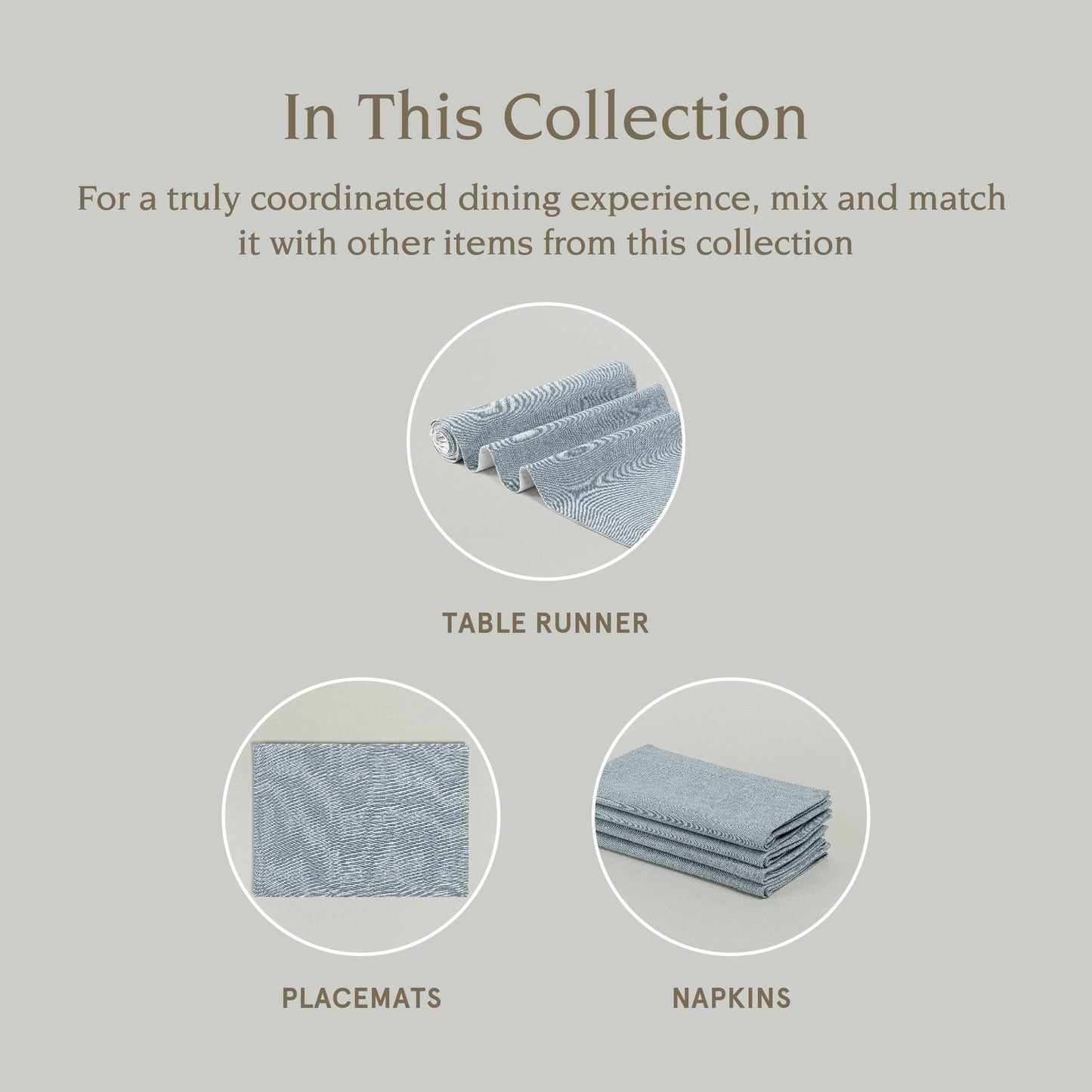 Woven Chambray Cotton Cloth Napkin (set of 4)