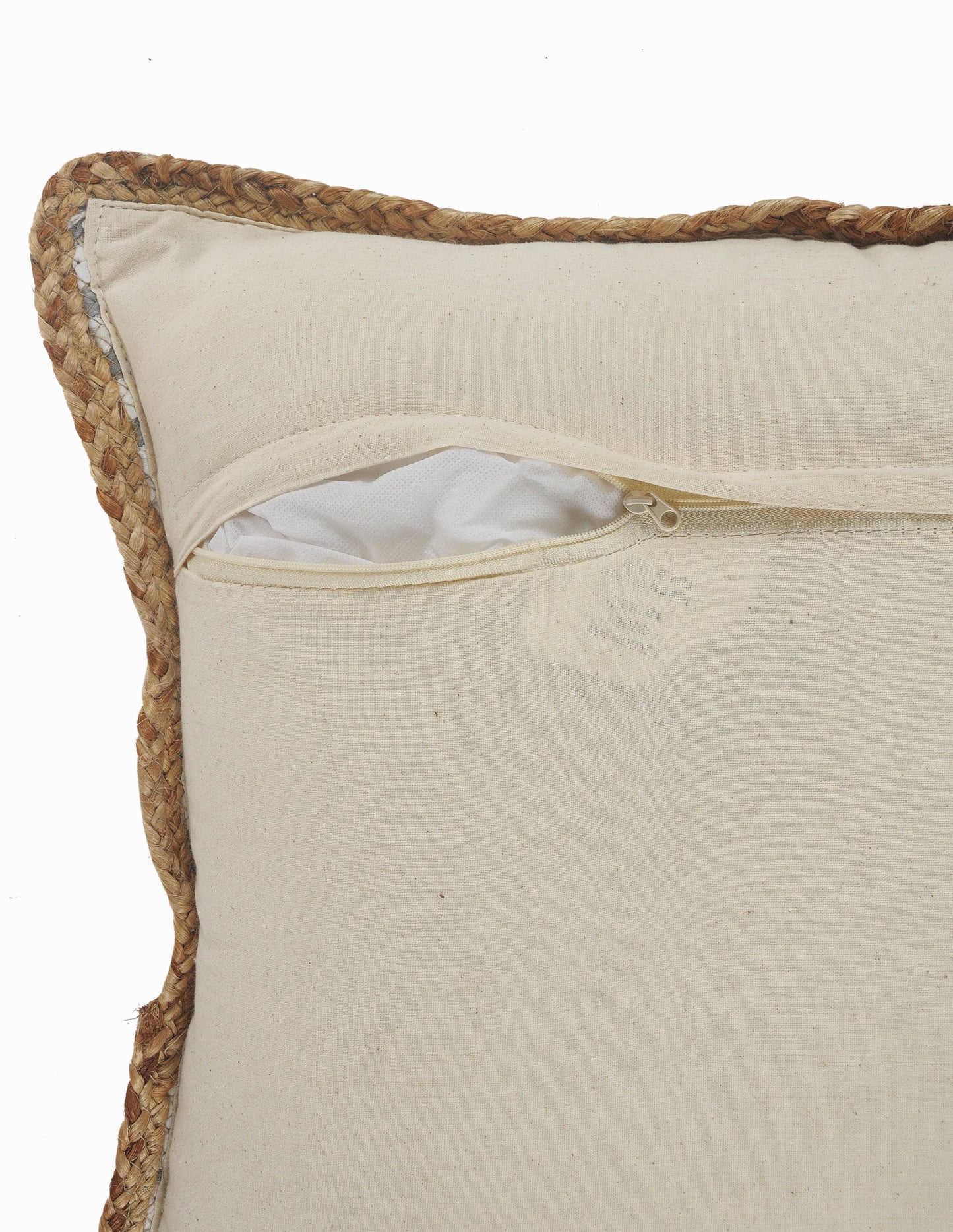 Riley Gray Striped Cotton Blend Throw Pillow