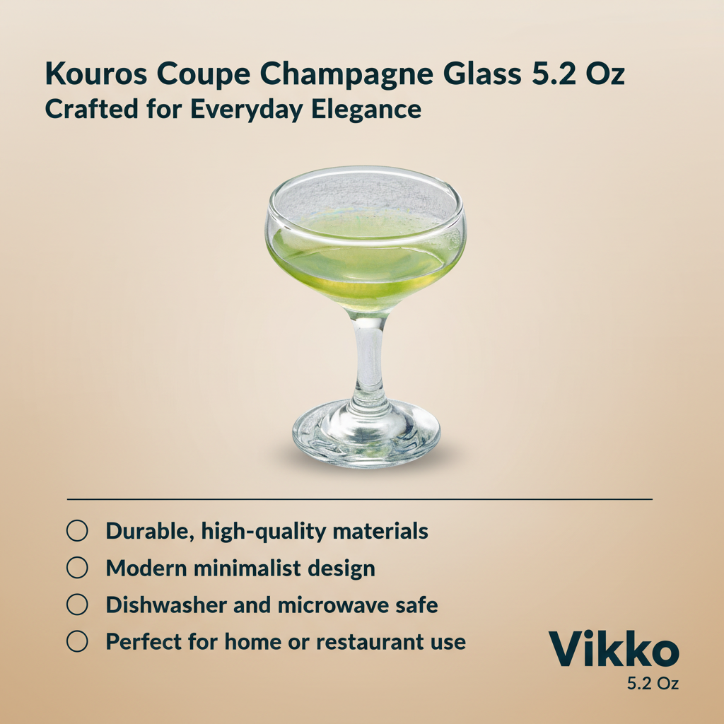 Kouros Coupe Champagne Glass 5.2 oz