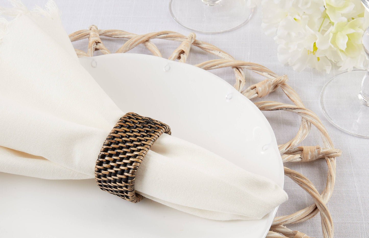 Woven Rattan Napkin Ring