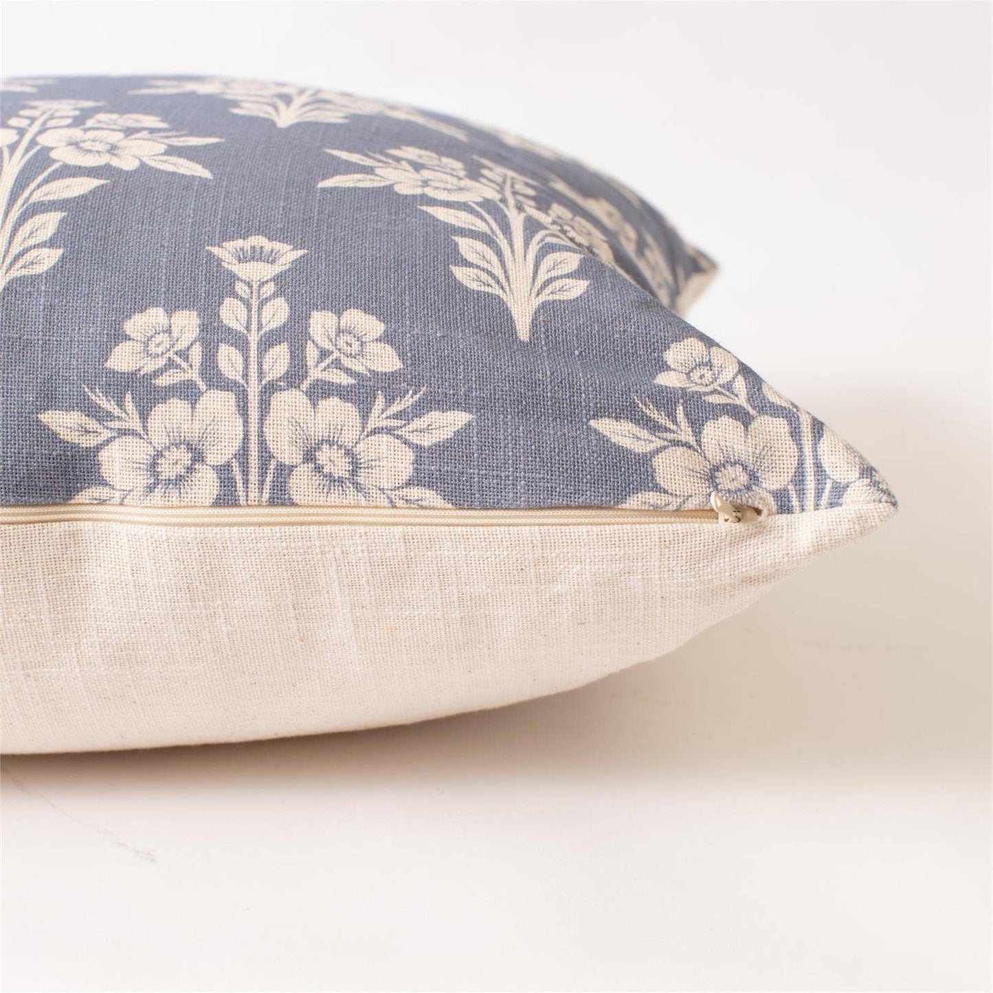 French Blue Medallion Pillow 20x20