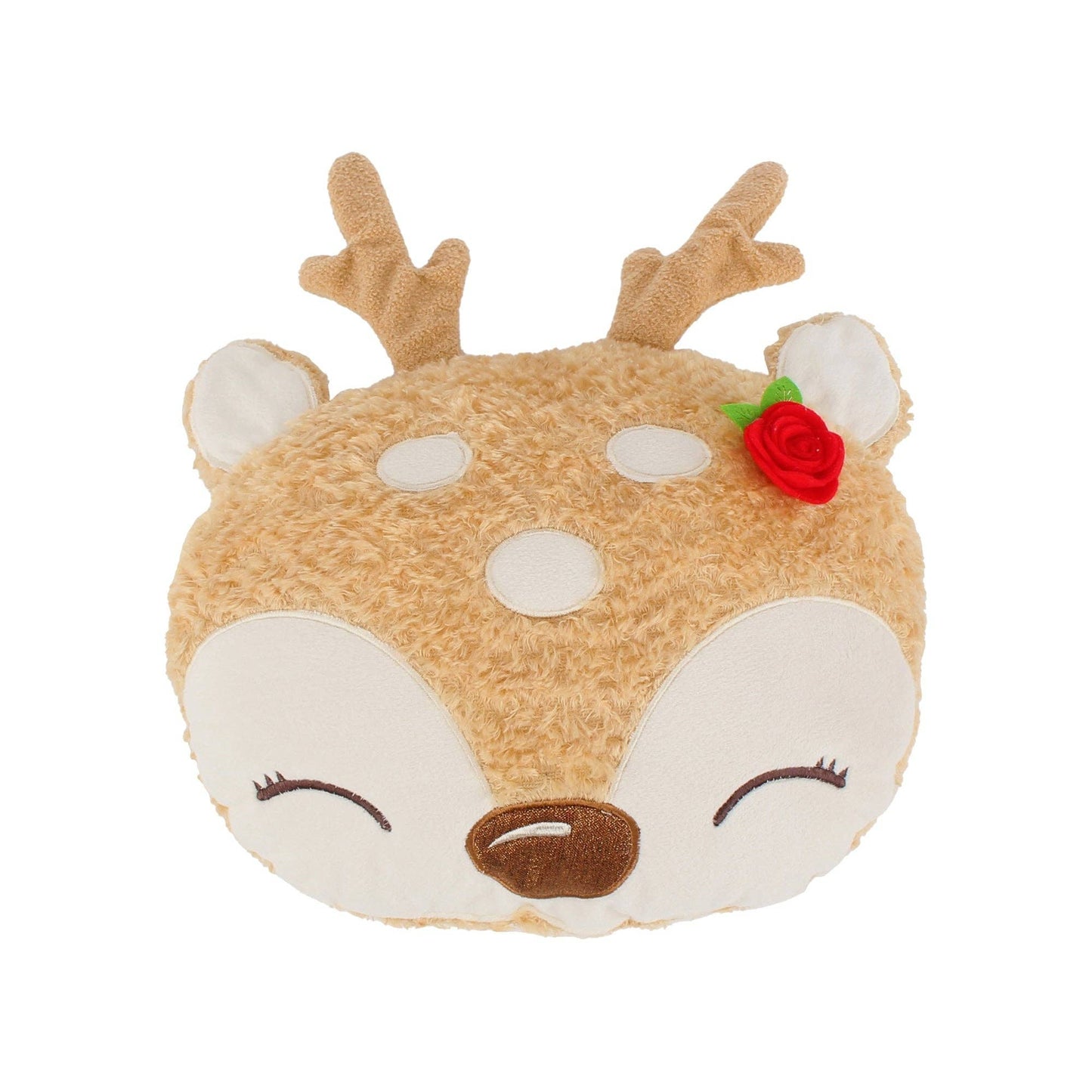 Merry & Bright Comet & Cupid Figural Deer Pillow