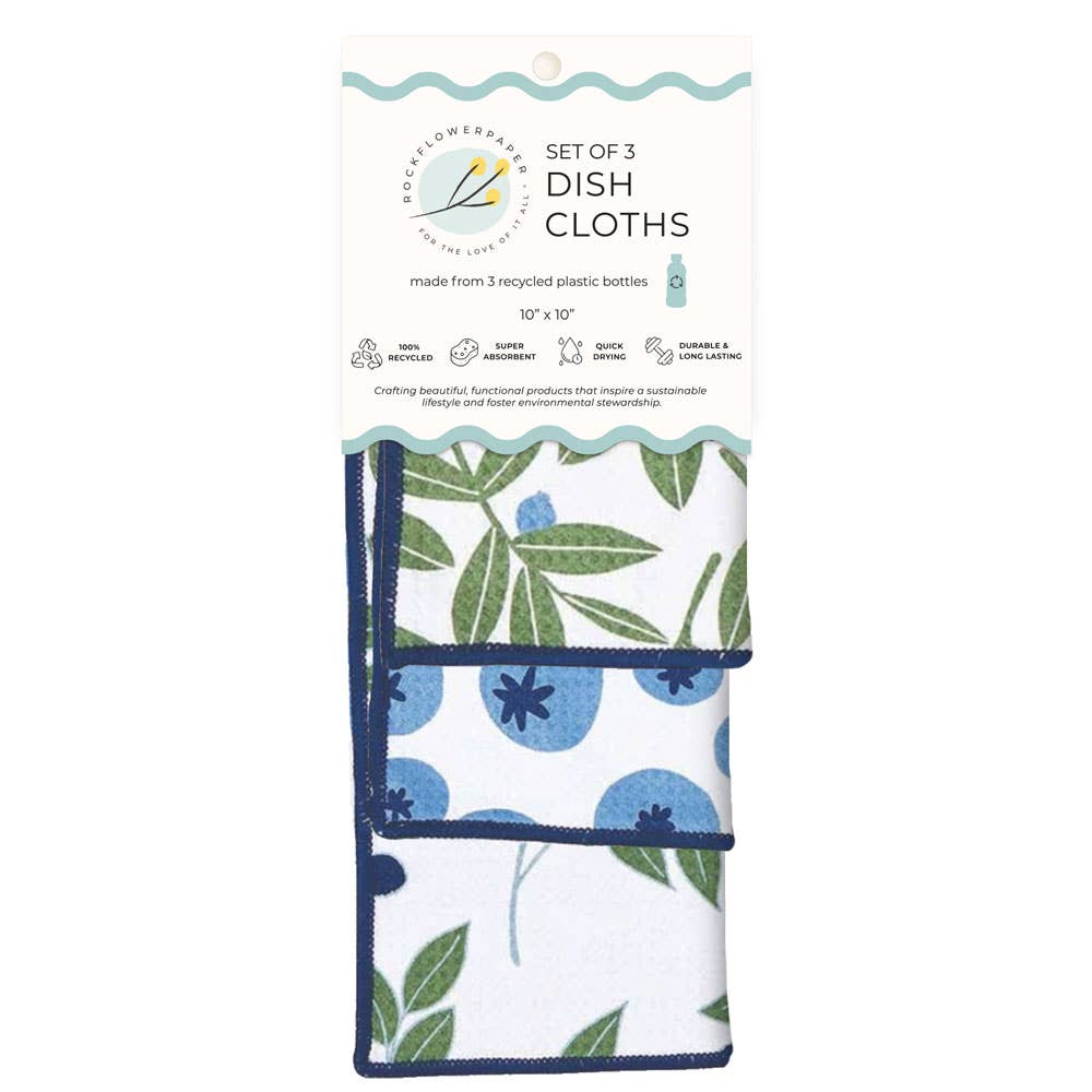 Blueberry Medley Eco Dish Cloth (Set of 3)