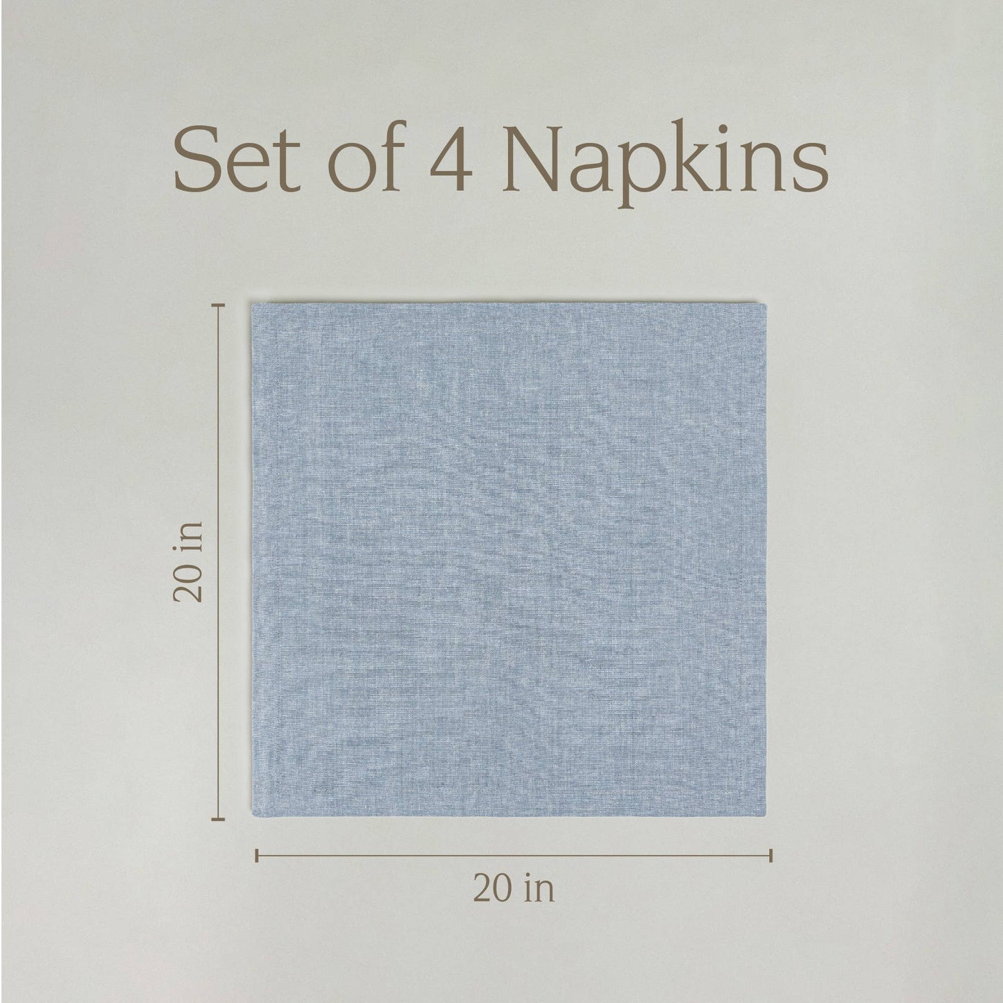 Woven Chambray Cotton Cloth Napkin (set of 4)