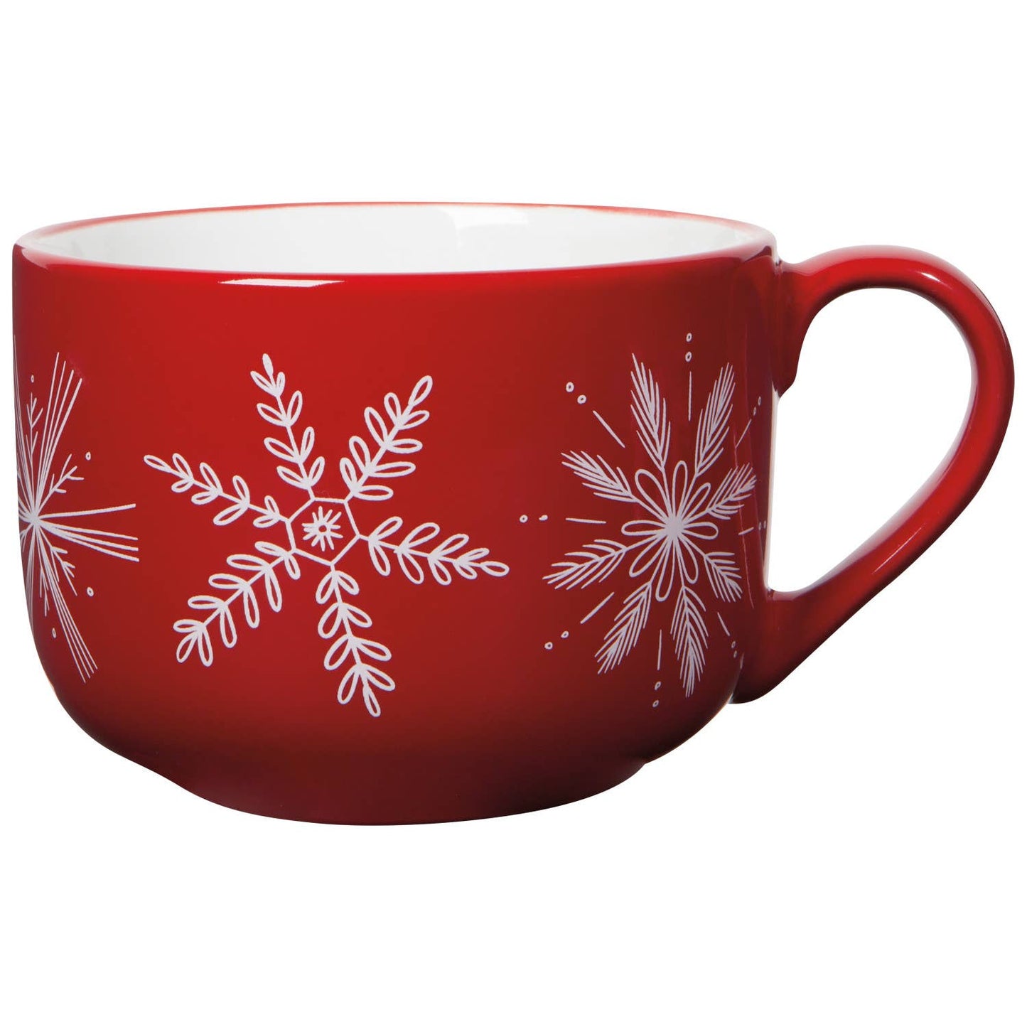 Snowflakes Latte Christmas Mug