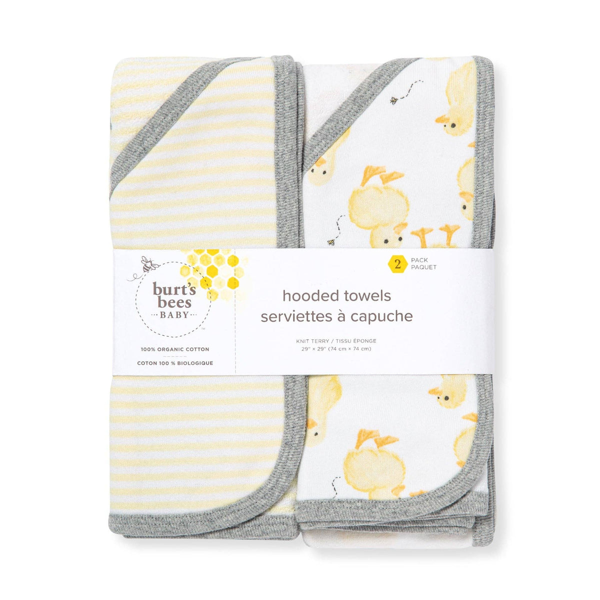 Burt's Bees Baby Little Ducks Organic Cotton Hooded Towels (2 Pack)
