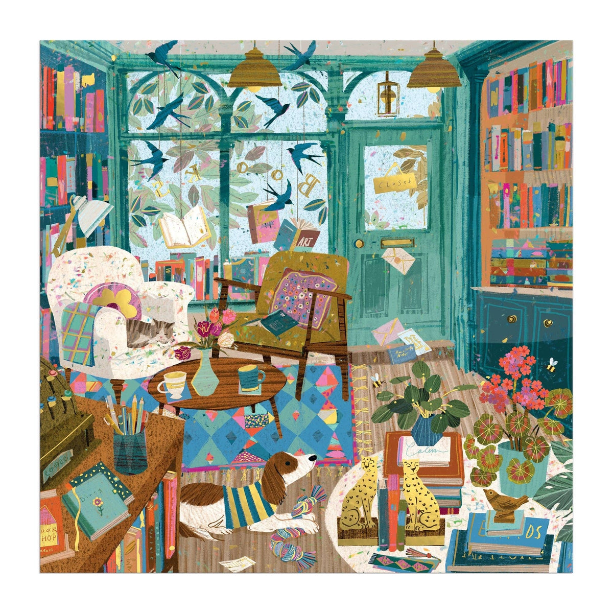 Bookshop Afternoon 500 Piece Foil Puzzle